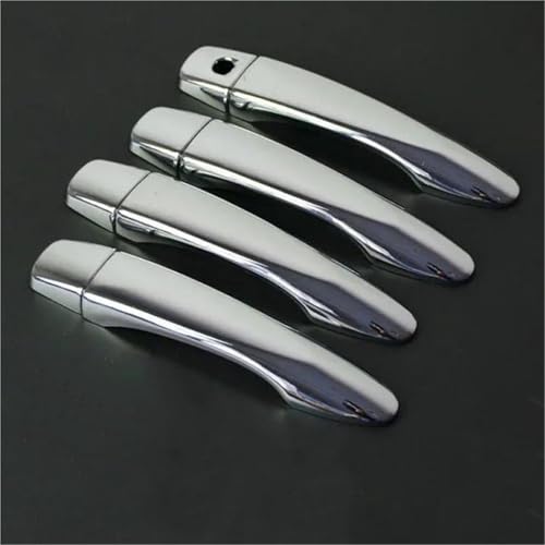 CLFJWZ Autotürgriffabdeckungsaufkleber Für Nissan Für Qashqai J11 2015 2016 2017-2020 ABS Chrom-Styling-Zubehör Außenverkleidung(Silver 0 button) von CLFJWZ