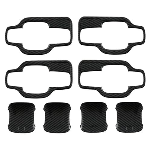 CLFJWZ Autotürgriffschalenabdeckungen Mit Intelligentem Einstiegsloch Außenverkleidungsaufkleber Für Ford Für Ranger Für Everest 2023 2024 Außenverkleidung(Door Bowl) von CLFJWZ