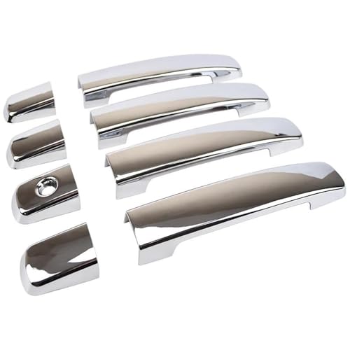 CLFJWZ Für Nissan Für Sentra 4-Türer 2007 2008 2009 2010 2011 Chrom Auto Außentürgriff Abdeckung Form Lünette Trim Außenverkleidung von CLFJWZ