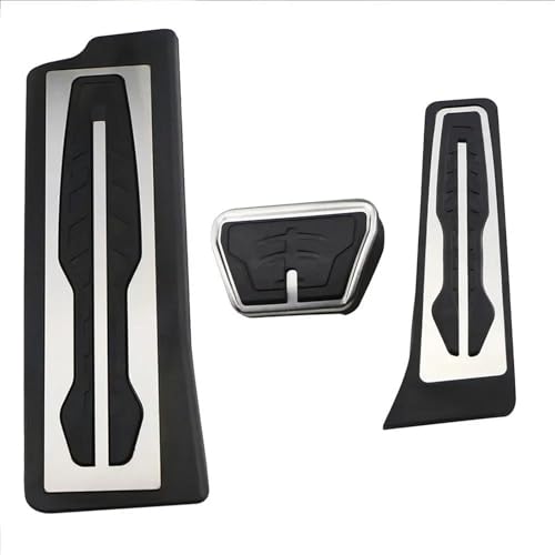 CLFJWZ Fußpedalkappen Aus Edelstahl, Gaspedal-Fußstütze Für BMW 3er G20 G21 20-23 LHD Autoinnenraum(Style 1) von CLFJWZ