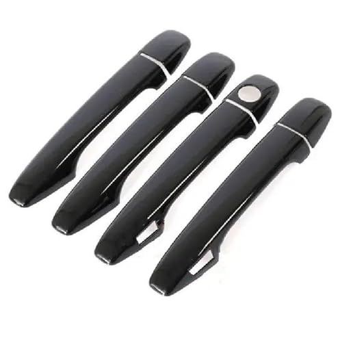 CLFJWZ Glänzend Schwarz Auto Türgriff Abdeckung Pad Aufkleber Overlay Styling Zubehör Für Venza 2008 2009 2010 2011~2017 Außenverkleidung(Keyless entry) von CLFJWZ