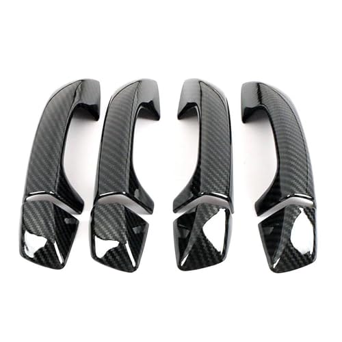 CLFJWZ Kohlefaser Refit Chrom Türgriffabdeckungs Trimmschutzaufkleber Für VW Für Golf MK6 2008 2009 2010-2013 Außenverkleidung(Carbon Fiber B) von CLFJWZ