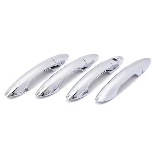 CLFJWZ Türgriffabdeckung Für Kia K2 Für Rio Sedan 2011–2014 Chrom-Seitentürgriffe Fangform Overlay Zubehör Außenverkleidung von CLFJWZ