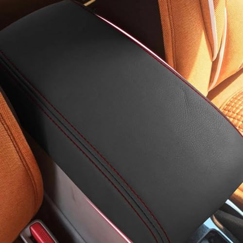 CLFJWZ Zubehör die Mittelkonsole Auto Armlehne Box Schutzhülle Leder Mittelarmlehne Konsole Abdeckung Für Mazda 6 2006 2007 2008-2015(Red-line) von CLFJWZ