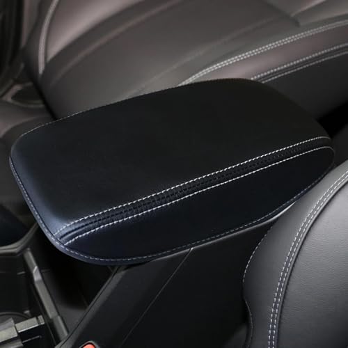 CLFJWZ Zubehör die Mittelkonsole Auto Armlehne Box Schutzhülle Leder Zentrale Armlehne Konsole Abdeckung Für Subaru Für Forester 2019-2023(Titanium-line) von CLFJWZ