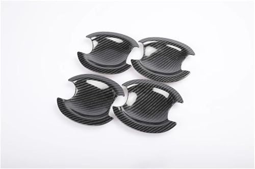 Carbon Fiber Chrome Auto Türgriff Schüssel Abdeckung Trim Aufkleber Für Kia K3 2012-2017 Schutz Film Aufkleber Trim Außenverkleidung(Style 3) von CLFJWZ