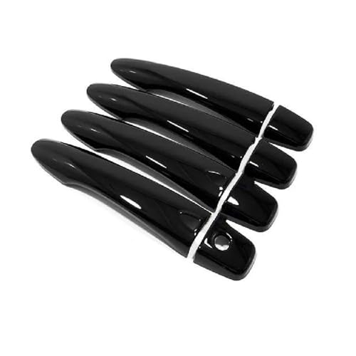 Schwarz Chrom Carbon Auto Türgriff Rahmen Abdeckung Trim Zubehör Für Nissan Für Maxima A36 2016 2017 2018-2023 Außenverkleidung(Black 3 Hole) von CLFJWZ