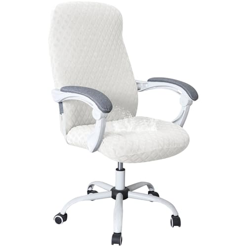 CLGTY Bürostuhl Bezug Wasserdicht, Stretch Kariert Bezug Für Bürostuhl Für Bürostuhl Bezug Bürostuhl Universal rutschfest Bürostuhlabdeckung Elastische-Weiß-Small CLGTY Bürostuhl Bezug Wasserdicht, Stretch Kariert Bezug Für Bürostuhl Für Bürostuhl Bezug Bürostuhl Universal rutschfest Bürostuhlabdeckung Elastische-Weiß-Small von CLGTY