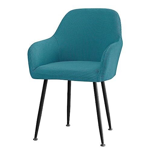 CLGTY Stuhlhussen Mit Armlehne Stretch, Weich Stuhlhussen Abnehmbar Bürostuhl Bezug Waschbar Hussen Für Stühle Für Esszimmer-blau-B-1 Stück von CLGTY