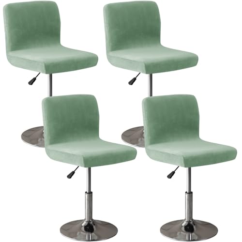 CLGTY samt barhocker bezug mit Rückenlehne 4 Stück, Stretch stuhlhussen barhocker Abnehmbar Stuhlbezug mit elastischem Boden für Küche Bar Zähler-grün-4 Stück CLGTY samt barhocker bezug mit Rückenlehne 4 Stück, Stretch stuhlhussen barhocker Abnehmbar Stuhlbezug mit elastischem Boden für Küche Bar Zähler-grün-4 Stück von CLGTY