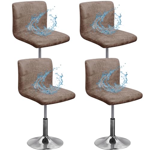 CLGTY wasserdicht barhocker bezug mit Rückenlehne, 4 Stück Stretch PULeder stuhlhussen barhocker Fleckschutz waschbar Stuhlbezug mit elastischem Boden für Esszimmerstuhl-Kamel-4 Stück CLGTY wasserdicht barhocker bezug mit Rückenlehne, 4 Stück Stretch PULeder stuhlhussen barhocker Fleckschutz waschbar Stuhlbezug mit elastischem Boden für Esszimmerstuhl-Kamel-4 Stück von CLGTY