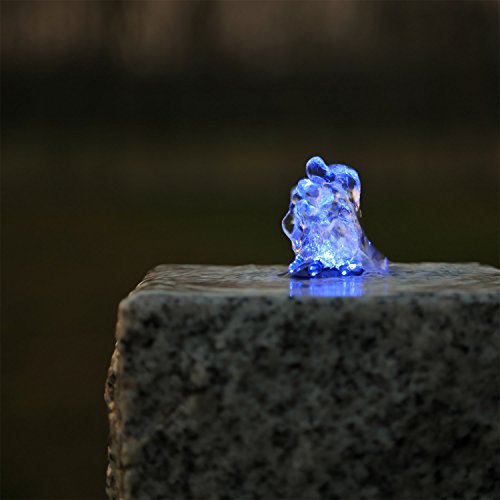 CLGarden Springbrunnen Beleuchtung LED Ring blau Kranz Lichtkranz für Gartenbrunnen Brunnen Wasserspiel Quellstein Bachlauf Teich von CLGarden