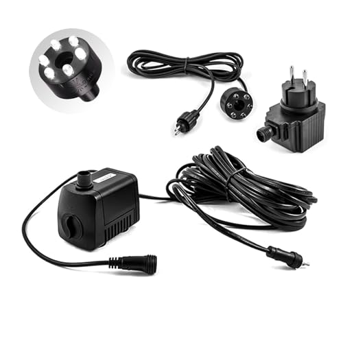 Springbrunnen Pumpe SP1 generalüberholt Springbrunnenpumpe mit 1 LED Ring Beleuchtung für Gartenbrunnen Wasserspiel Springbrunnen Pumpe SP1 generalüberholt Springbrunnenpumpe mit 1 LED Ring Beleuchtung für Gartenbrunnen Wasserspiel von CLGarden