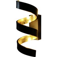 Led Wandleuchte Helix in Schwarz und Gold 9W 450lm 260mm - Schwarz - Eco-light von ECO-LIGHT