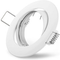 Click-licht.de - Einbauring für Einbaustrahler, max. 75 mm, rund, mit Halteklammern, max. 50 w, Weiß - Weiß von CLICK-LICHT.DE