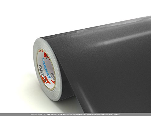 CLICKANDPRINT 3m Klebefolie, 63cm breit, Graphit metallic » Klebefolie/Stickerfolie/Selbstklebefolie von CLICKANDPRINT