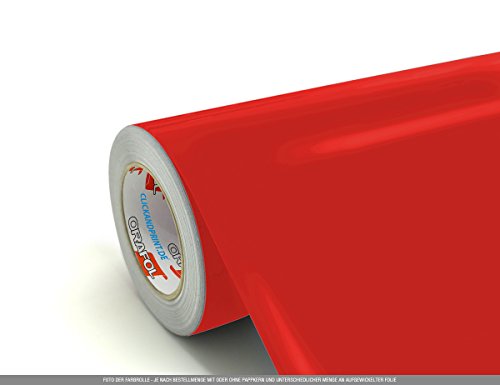 CLICKANDPRINT 3m Klebefolie, 63cm breit, Hellrot PR » Klebefolie/Stickerfolie/Selbstklebefolie von CLICKANDPRINT