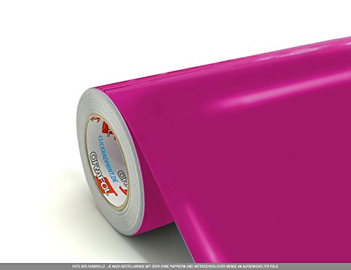 CLICKANDPRINT 3m Klebefolie, 63cm breit, Pink PR » Klebefolie/Stickerfolie/Selbstklebefolie von CLICKANDPRINT