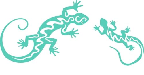 CLICKANDPRINT Aufkleber » Eidechsen/Geckos, 30x13,8cm, Mint • Dekoaufkleber/Autoaufkleber/Sticker/Decal/Vinyl von CLICKANDPRINT