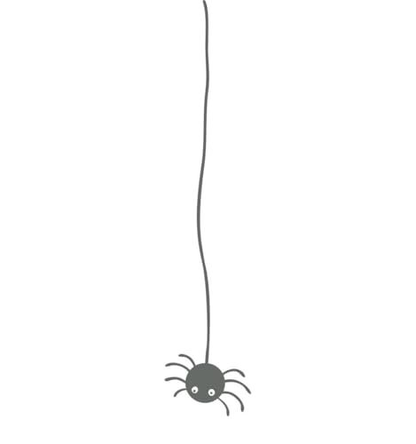 CLICKANDPRINT Aufkleber » Kleine Spinne, 50x10,4cm, Grau • Dekoaufkleber / Autoaufkleber / Sticker / Decal / Vinyl von CLICKANDPRINT