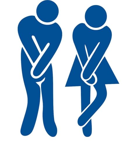 CLICKANDPRINT Aufkleber » WC Sticker Dringend, 10x7,4cm, Verkehrsblau • Wandtattoo/Wandaufkleber/Wandsticker/Wanddeko/Vinyl CLICKANDPRINT Aufkleber » WC Sticker Dringend, 10x7,4cm, Verkehrsblau • Wandtattoo/Wandaufkleber/Wandsticker/Wanddeko/Vinyl von CLICKANDPRINT