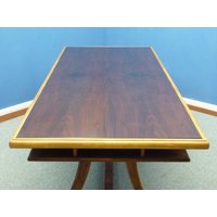 Massiver Mid-Century Nussbaum Esstisch & Konferenztisch Mit Glasplatte 40Er Interior Home Massiver Mid-Century Nussbaum Esstisch & Konferenztisch Mit Glasplatte 40Er Interior Home von CLICKWERKARONGE