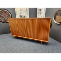 Mid-Century Kirschholz Sideboard Highboard Von Leo Bub, 1950Er Design Mid-Century Kirschholz Sideboard Highboard Von Leo Bub, 1950Er Design von CLICKWERKARONGE