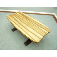 Seltener Art-Deco Nussbaum & Makassar Couchtisch 30Er Design von CLICKWERKARONGE