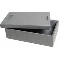 Thermobox Transportbox 16,5 l grau Isolierbox Kühlbox Warmhaltebox Styroporbox von CLIMAPOR