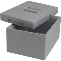 Thermobox Transportbox 9 l grau Isolierbox Kühlbox Warmhaltebox Styroporbox von SAARPOR