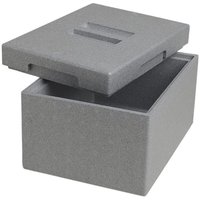 Thermobox Transportbox 9 L grau Isolierbox Kühlbox Warmhaltebox Styroporbox von CLIMAPOR