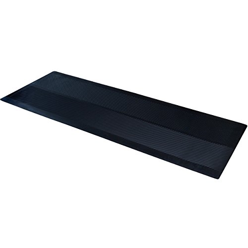 CLIMATEX Gummi-Läufermatte für drinnen und draußen, Fußmatte für Bodenschutz, 68,6 x 25,4 cm, Schwarz (9A-110-27C-10) von CLIMATEX