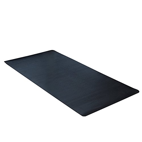 CLIMATEX Gummi-Schabermatte für drinnen und draußen, 91,4 cm. x 3 m, Schwarz von CLIMATEX