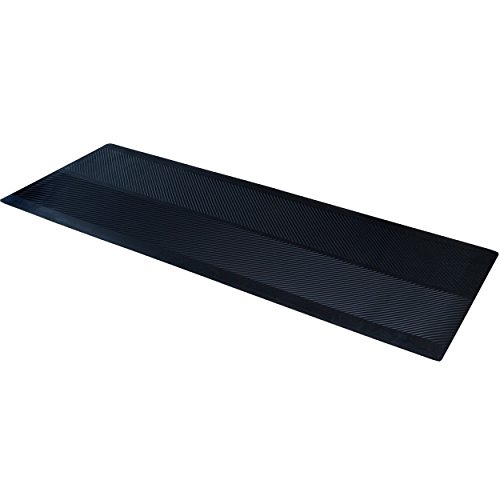 ClimaTex Gummi-Läufermatte für den Innen- und Außenbereich, Fußmatte für Bodenschutz, 68,6 x 15,2 cm, Schwarz (9A-110-27C-6) von CLIMATEX