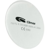 10x Ersatz Partikelfilter P2 r ø 80mm - Weiß von CLIMAX