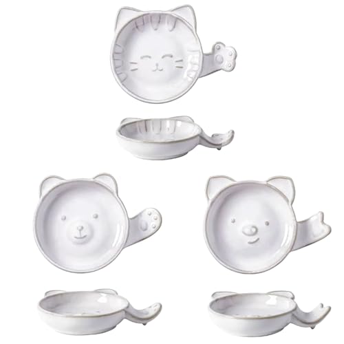 CLINGRE boutique shop uk 6-teiliges Keramik-Dipschalen-Set mit Tiermotiven, 3D-Relief-Saucenteller, kreative BBQ-Knödel-Gewürzschalen mit Essstäbchenhalter Dip-Schale CLINGRE boutique shop uk 6-teiliges Keramik-Dipschalen-Set mit Tiermotiven, 3D-Relief-Saucenteller, kreative BBQ-Knödel-Gewürzschalen mit Essstäbchenhalter Dip-Schale von CLINGRE boutique shop uk