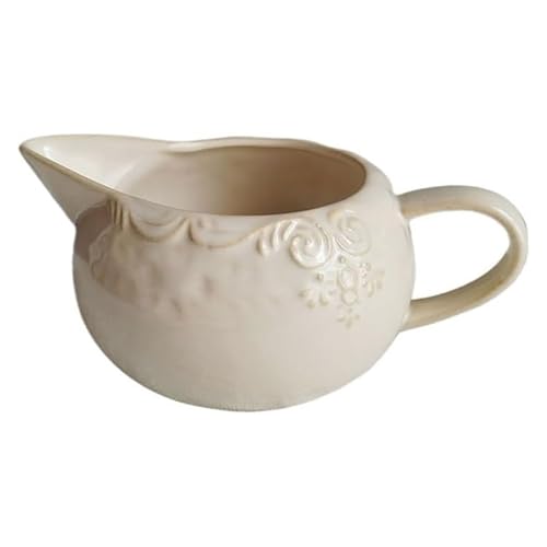 CLINGRE boutique shop uk Europäische Retro-Milchkanne aus Keramik – 320 ml Krug mit Weinrelief und Ausguss – Hochtemperatur-Keramik-Krug for Kaffee und Soße Dip-Schale CLINGRE boutique shop uk Europäische Retro-Milchkanne aus Keramik – 320 ml Krug mit Weinrelief und Ausguss – Hochtemperatur-Keramik-Krug for Kaffee und Soße Dip-Schale von CLINGRE boutique shop uk