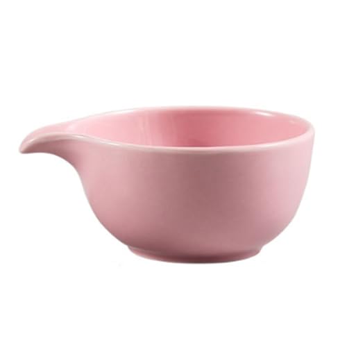 CLINGRE boutique shop uk Keramik-Ausgießbecher mit Ausguss, tropffreier Milchkännchen for Kaffee, Milch, Soßen, unglasierter Anti-Rutsch-Boden Dip-Schale(Rose) von CLINGRE boutique shop uk