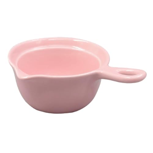 CLINGRE boutique shop uk Keramik-Milchbecher mit Henkel, tropffreier Ausgießer, for Kaffee, Honigsaucen, mikrowellen-, spülmaschinen- und ofenfest Dip-Schale(Rose,Large) von CLINGRE boutique shop uk