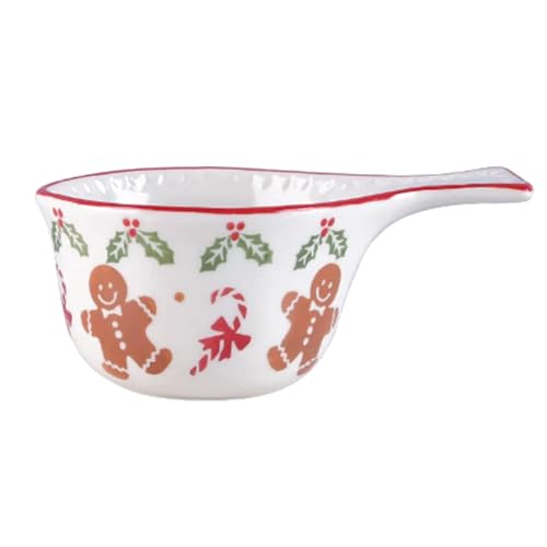 CLINGRE boutique shop uk Keramikschüssel-Set in Fischform, handbemalt, Unterglasur, 60 ml und 270 ml, Servierschüsseln, Soßenschalen mit rutschfestem Boden Dip-Schale(Cookie,270ml) von CLINGRE boutique shop uk
