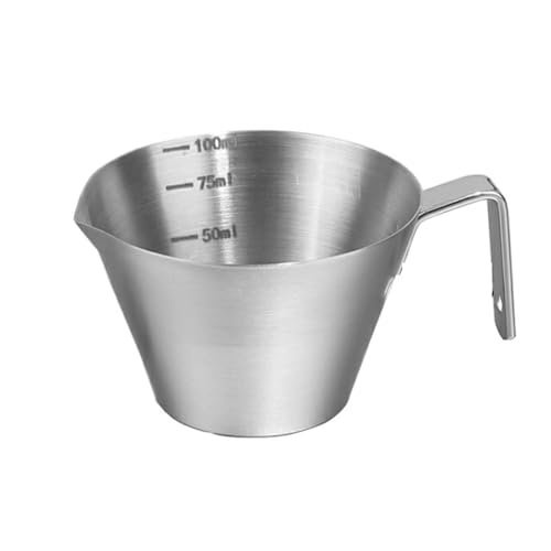 CLINGRE boutique shop uk Soßenbecher aus Edelstahl 304 mit Skala, Gewürzbecher mit Griff for Steak, BBQ, Kaffee-Dip-Schale Dip-Schale(Silver) von CLINGRE boutique shop uk