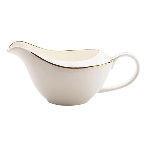CLINGRE boutique shop uk Stielkasserolle aus Bone China mit flachem Boden – 400 ml Milchtopf mit Goldrand for Steaksauce, Kaffee und Tee, Mini-Milchkännchen mit Griff Dip-Schale CLINGRE boutique shop uk Stielkasserolle aus Bone China mit flachem Boden – 400 ml Milchtopf mit Goldrand for Steaksauce, Kaffee und Tee, Mini-Milchkännchen mit Griff Dip-Schale von CLINGRE boutique shop uk