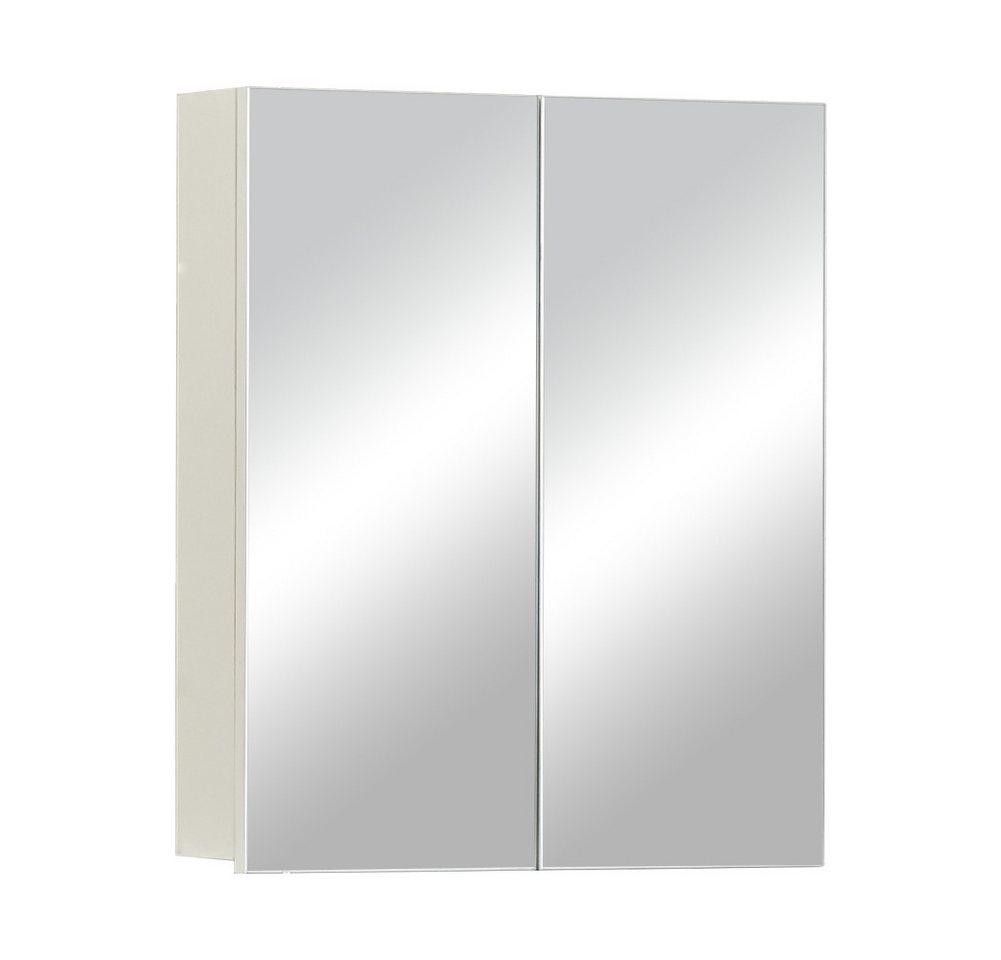 CLIPOP Badezimmerspiegelschrank Wandschrank 2-Türiger Hängeschrank, Aufbewahrungsschrank für Badezimmer von CLIPOP