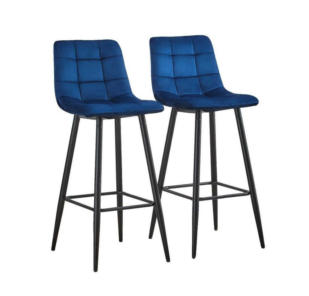 Ofcasa Barhocker Barstuhl Hocker (2er Set), Gepolsterte Küchenstuhl mit Fußstütze, Sitzhöhe 66cm von Ofcasa