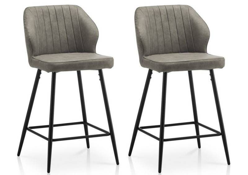 Ofcasa Barhocker Kunstlederbarstuhl (2er Set), Gepolsterte Küchenstuhl, Sitzhöhe 66cm von Ofcasa