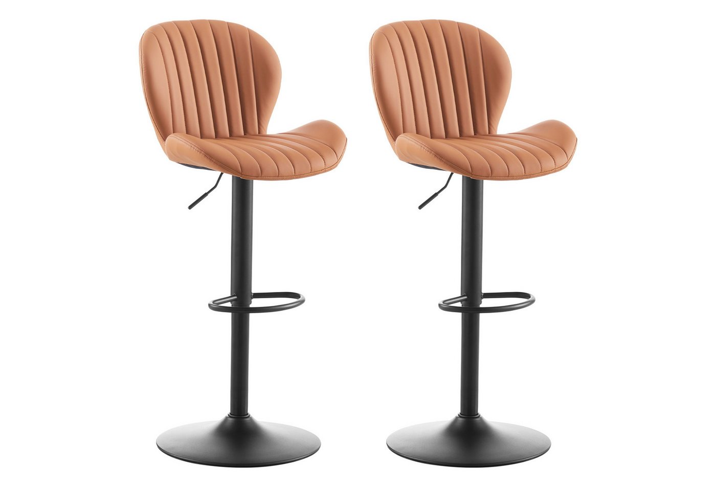 Ofcasa Barhocker Muschelförmige Barstuhl (2er Set), Höhenverstellbarer Drehstuhl von Ofcasa