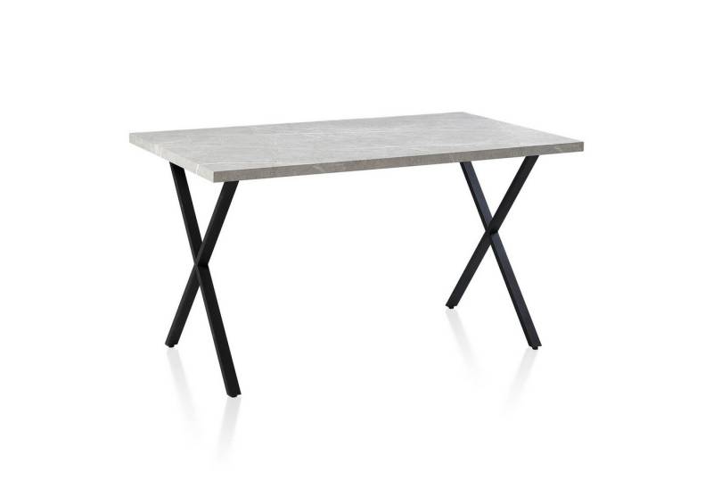 Ofcasa Esstisch Retro Küchentisch (1 Tisch), 140x80x75cm Tisch mit X-förmigen Beinen von Ofcasa