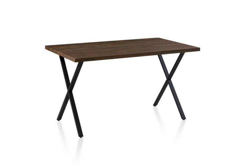 Ofcasa Esstisch Retro Küchentisch (1 Tisch), 140x80x75cm Tisch mit X-förmigen Beinen von Ofcasa