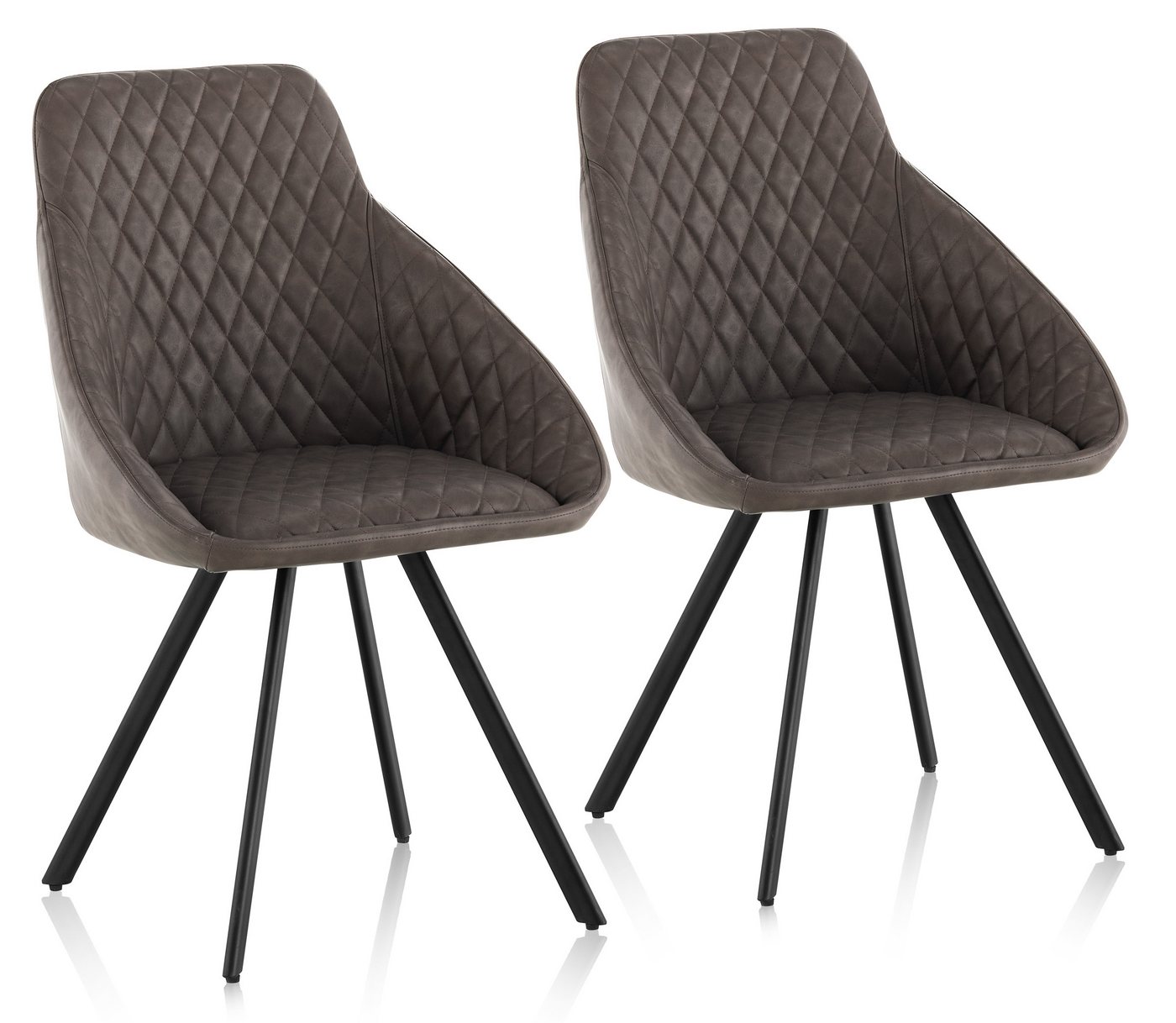 Ofcasa Esszimmerstuhl Ergonomischer Küchenstuhl (2er Set), Bezug aus Kunstleder von Ofcasa