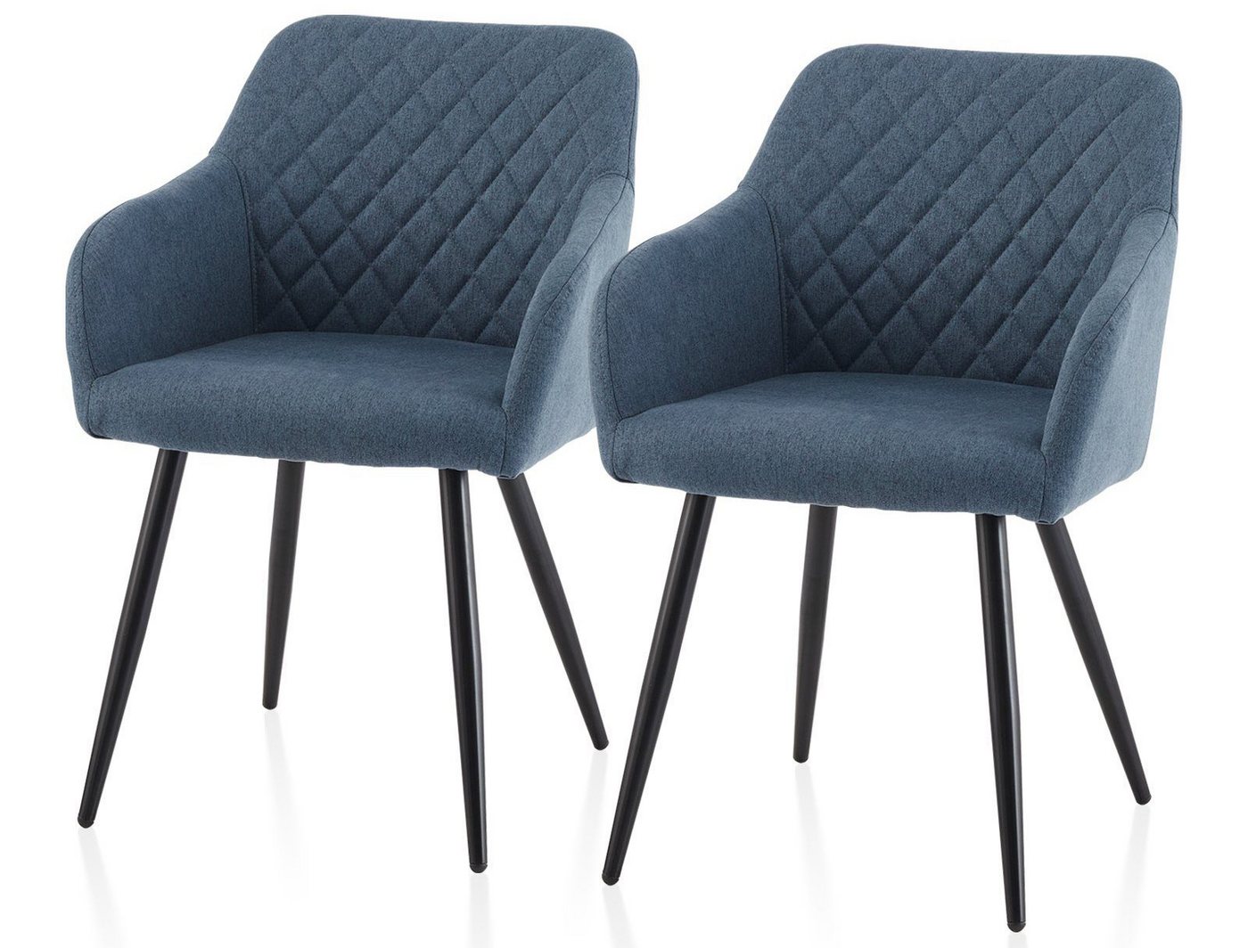 Ofcasa Esszimmerstuhl Freizeit-Lounge-Stuhl (2er Set), Küchenstuhl,Polstersessel aus Leinenstoff von Ofcasa